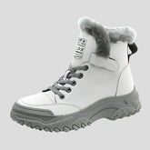 Botines de piel de felpa para mujer